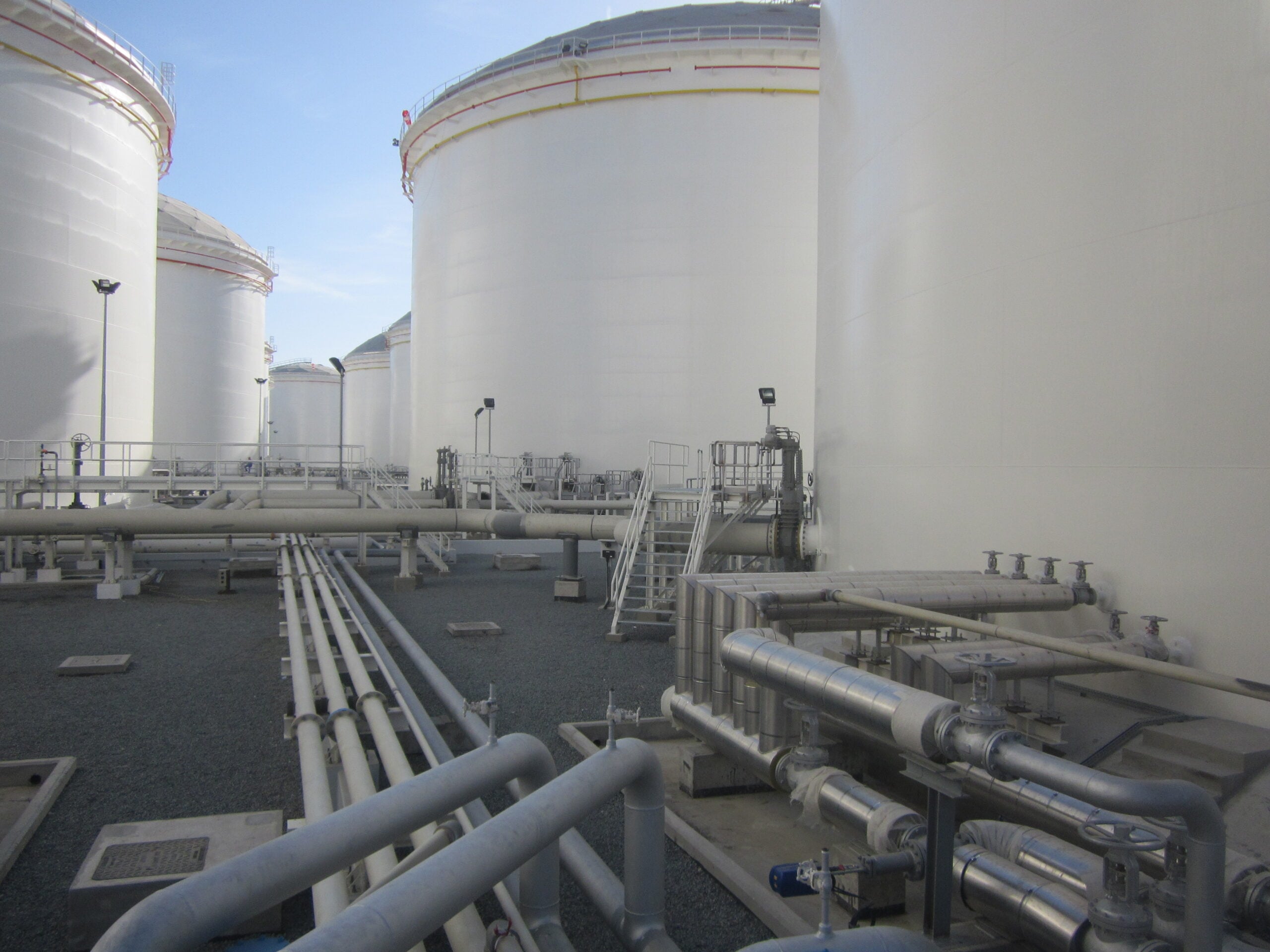 Industrial infrastructure and energy facility representing the development of terminal operations